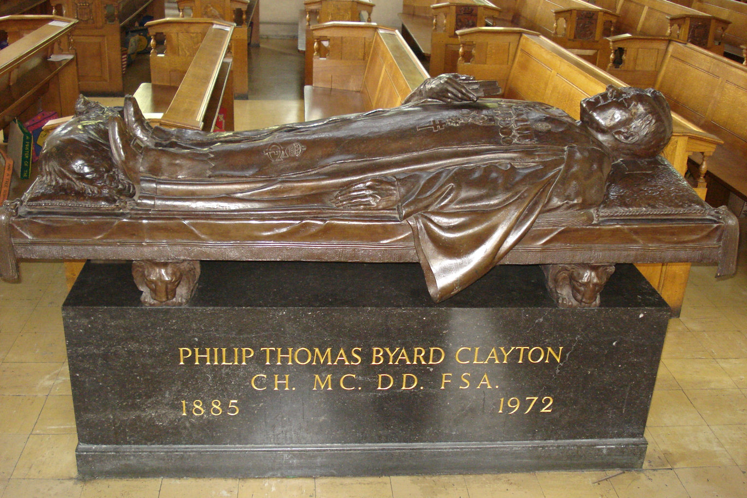 Effigy of Tubby Clayton